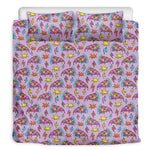 Psychedelic Pizza Pattern Print Duvet Cover Bedding Set