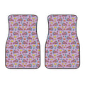 Psychedelic Pizza Pattern Print Front Car Floor Mats