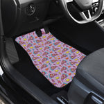 Psychedelic Pizza Pattern Print Front Car Floor Mats