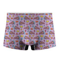Psychedelic Pizza Pattern Print Men's Boxer Briefs