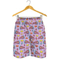 Psychedelic Pizza Pattern Print Men's Shorts