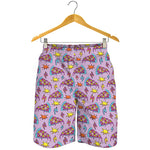 Psychedelic Pizza Pattern Print Men's Shorts