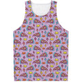 Psychedelic Pizza Pattern Print Men's Tank Top