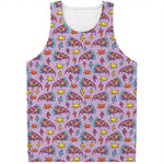 Psychedelic Pizza Pattern Print Men's Tank Top