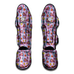 Psychedelic Pizza Pattern Print Muay Thai Shin Guard