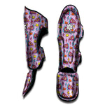 Psychedelic Pizza Pattern Print Muay Thai Shin Guard