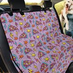 Psychedelic Pizza Pattern Print Pet Car Back Seat Cover