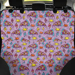 Psychedelic Pizza Pattern Print Pet Car Back Seat Cover