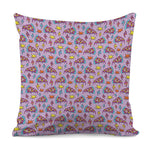 Psychedelic Pizza Pattern Print Pillow Cover