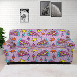 Psychedelic Pizza Pattern Print Sofa Cover
