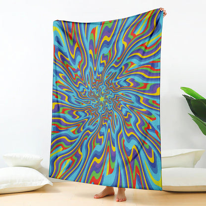 Psychedelic Print Blanket