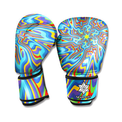 Psychedelic Print Boxing Gloves