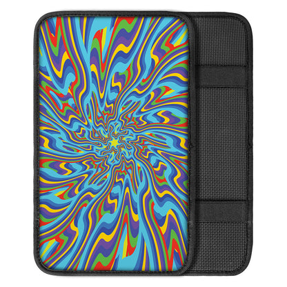 Psychedelic Print Car Center Console Cover