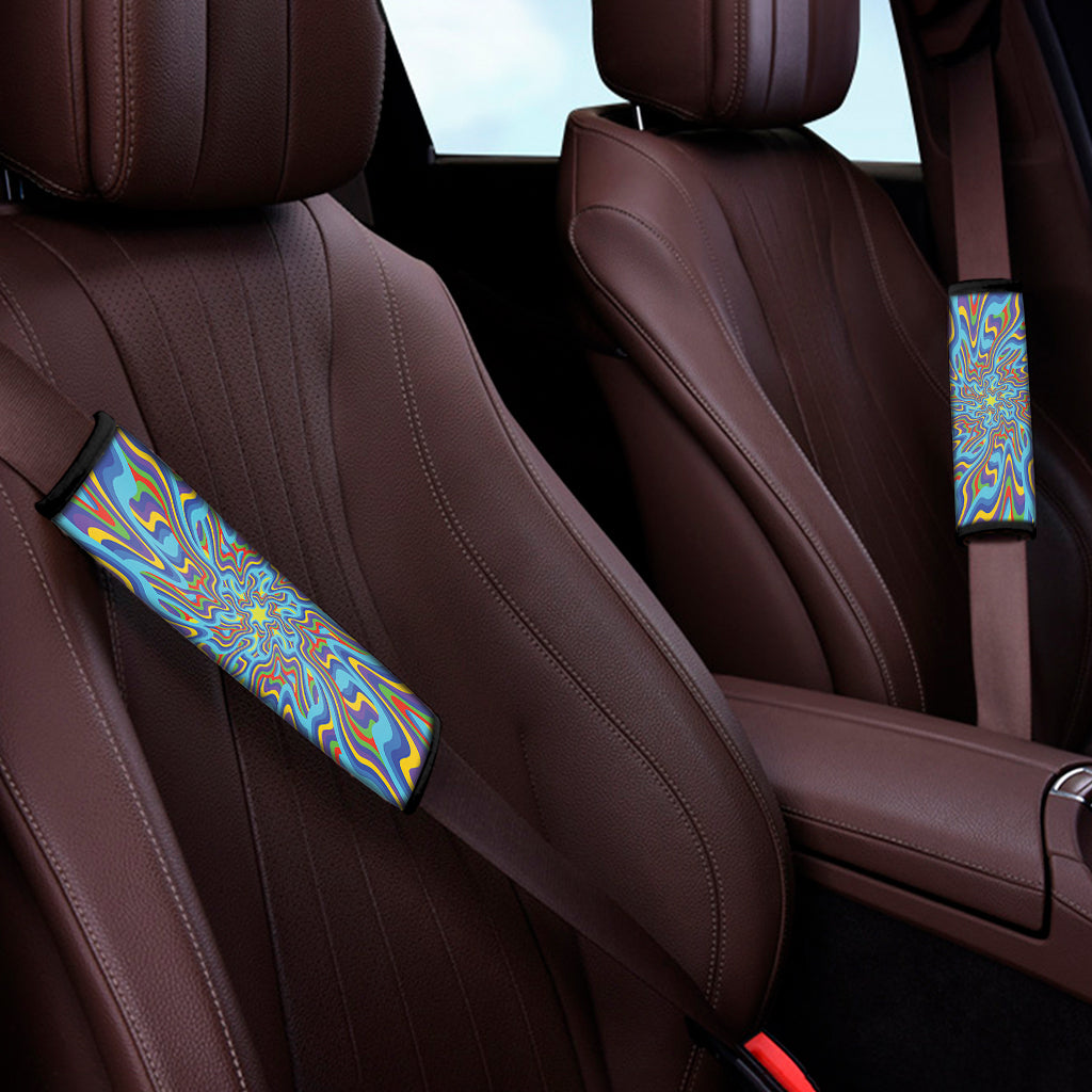 Psychedelic Print Car Seat Belt Covers