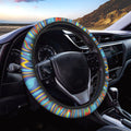 Psychedelic Print Car Steering Wheel Cover