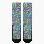 Psychedelic Print Crew Socks