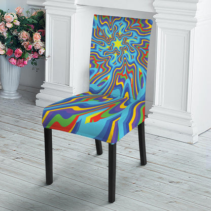 Psychedelic Print Dining Chair Slipcover