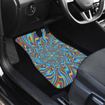 Psychedelic Print Front and Back Car Floor Mats