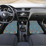 Psychedelic Print Front Car Floor Mats