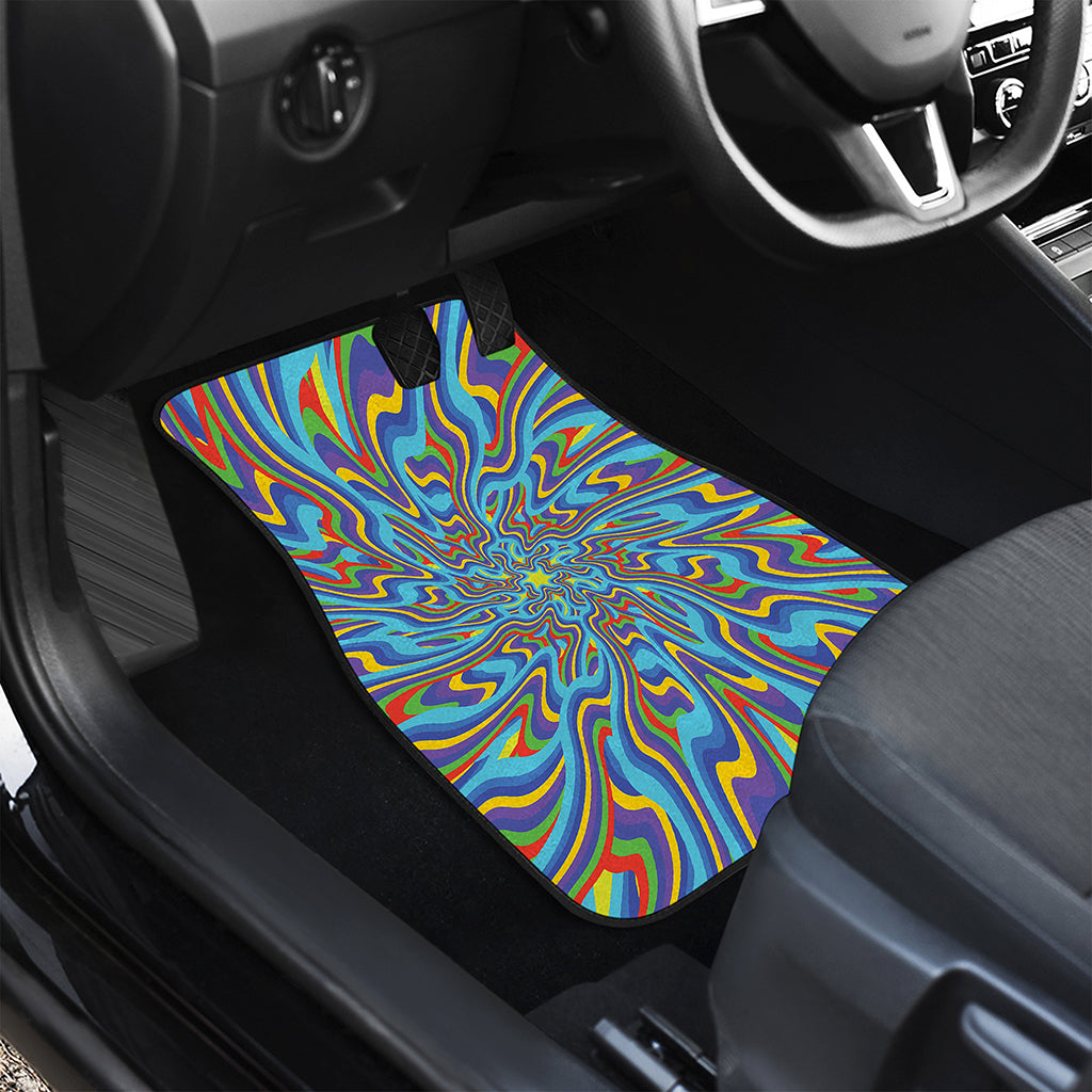 Psychedelic Print Front Car Floor Mats