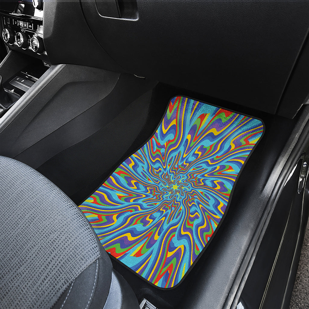 Psychedelic Print Front Car Floor Mats