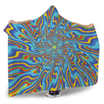 Psychedelic Print Hooded Blanket