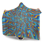 Psychedelic Print Hooded Blanket