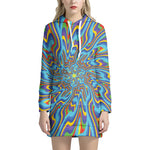 Psychedelic Print Hoodie Dress