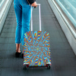 Psychedelic Print Luggage Cover
