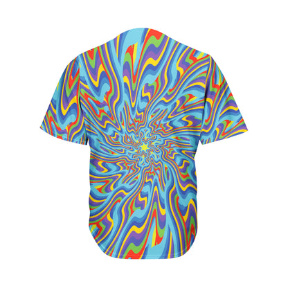 Psychedelic Print Men's Baseball Jersey