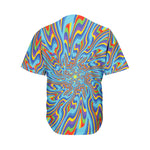 Psychedelic Print Men's Baseball Jersey