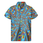 Psychedelic Print Men's Short Sleeve Shirt
