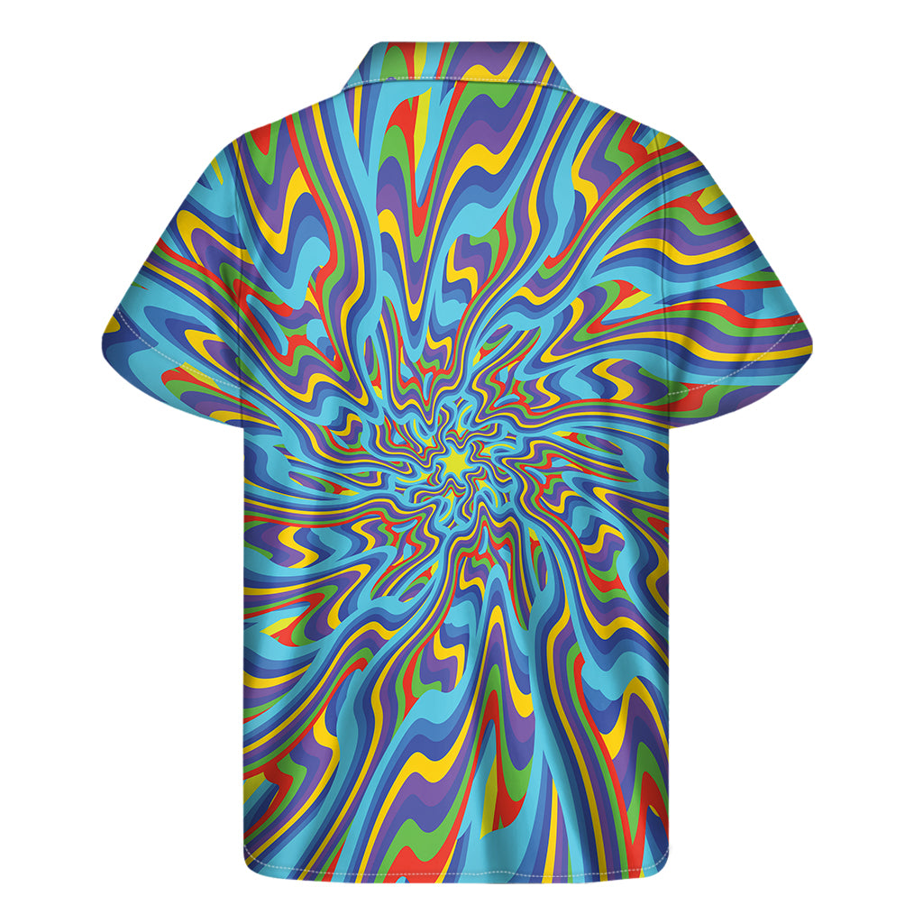 Psychedelic Print Men's Short Sleeve Shirt