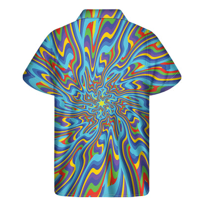 Psychedelic Print Men's Short Sleeve Shirt