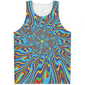 Psychedelic Print Men's Tank Top