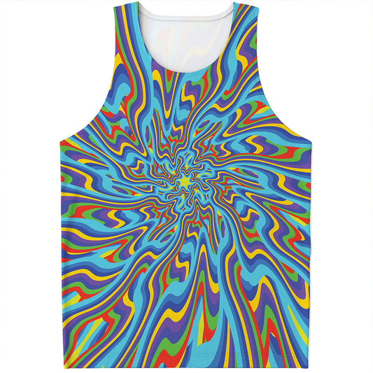 Psychedelic Print Men's Tank Top