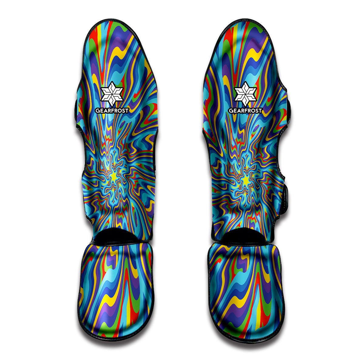 Psychedelic Print Muay Thai Shin Guard