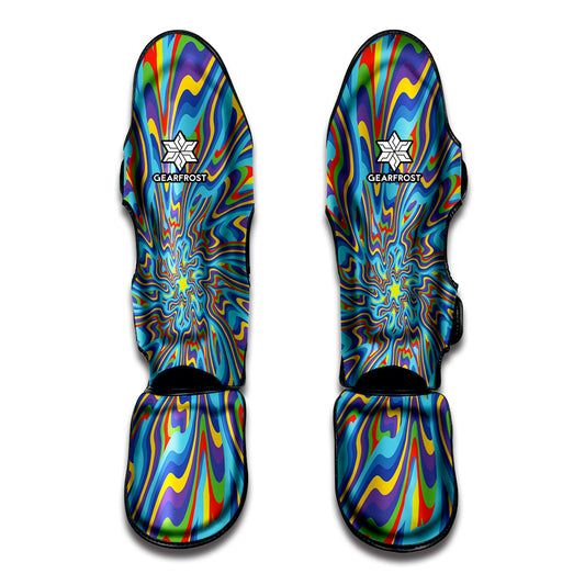 Psychedelic Print Muay Thai Shin Guard
