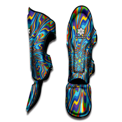 Psychedelic Print Muay Thai Shin Guard