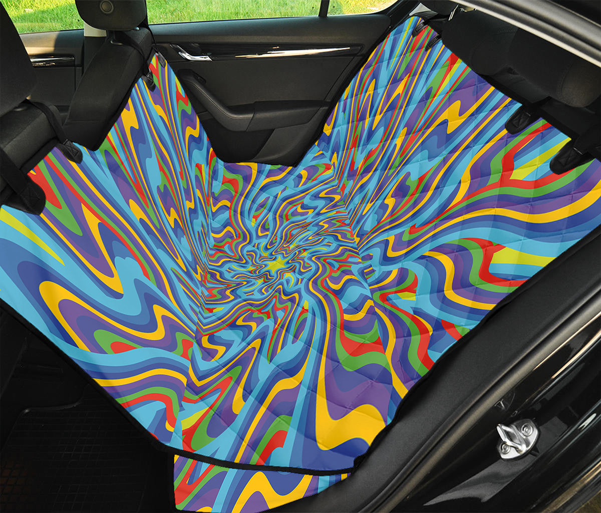 Psychedelic Print Pet Car Back Seat Cover