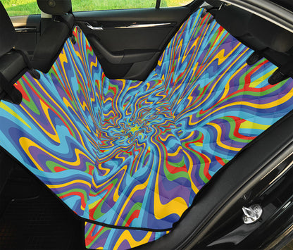 Psychedelic Print Pet Car Back Seat Cover