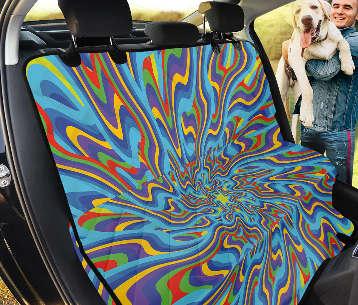 Psychedelic Print Pet Car Back Seat Cover