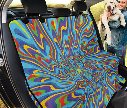 Psychedelic Print Pet Car Back Seat Cover
