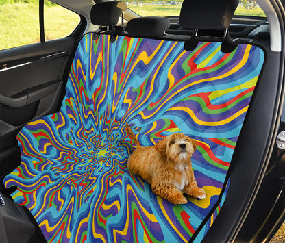 Psychedelic Print Pet Car Back Seat Cover