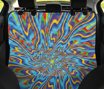 Psychedelic Print Pet Car Back Seat Cover