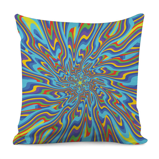 Psychedelic Print Pillow Cover