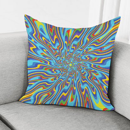 Psychedelic Print Pillow Cover