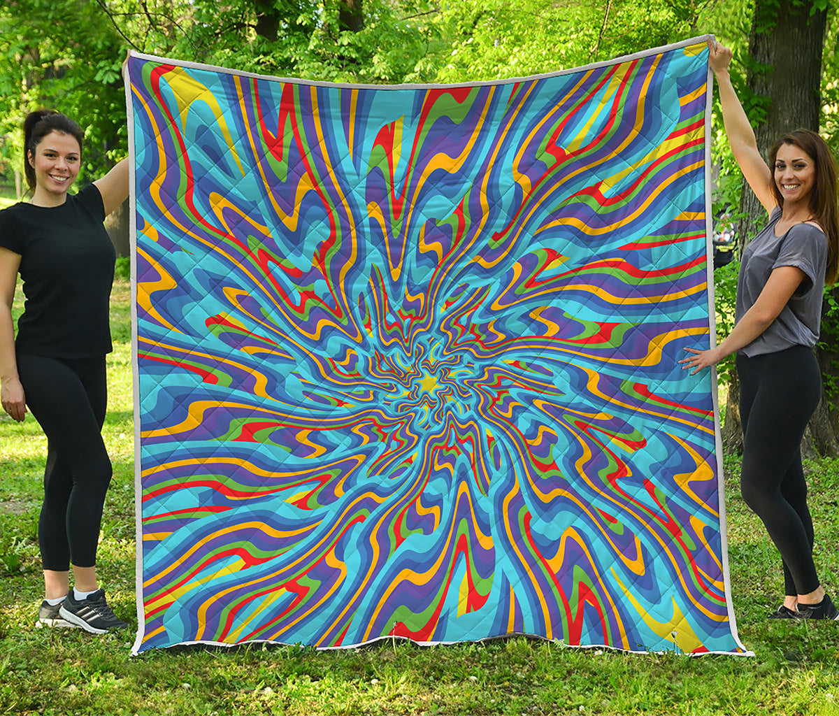Psychedelic Print Quilt