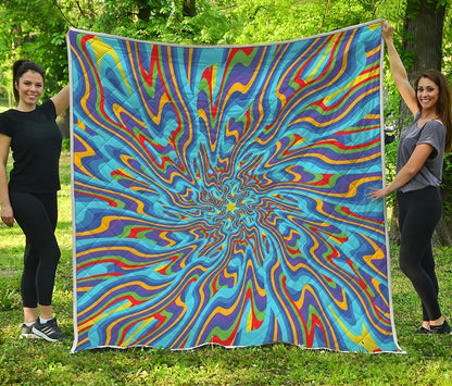 Psychedelic Print Quilt