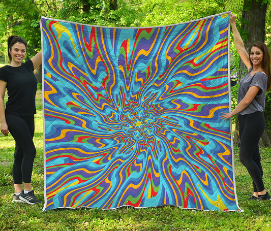 Psychedelic Print Quilt